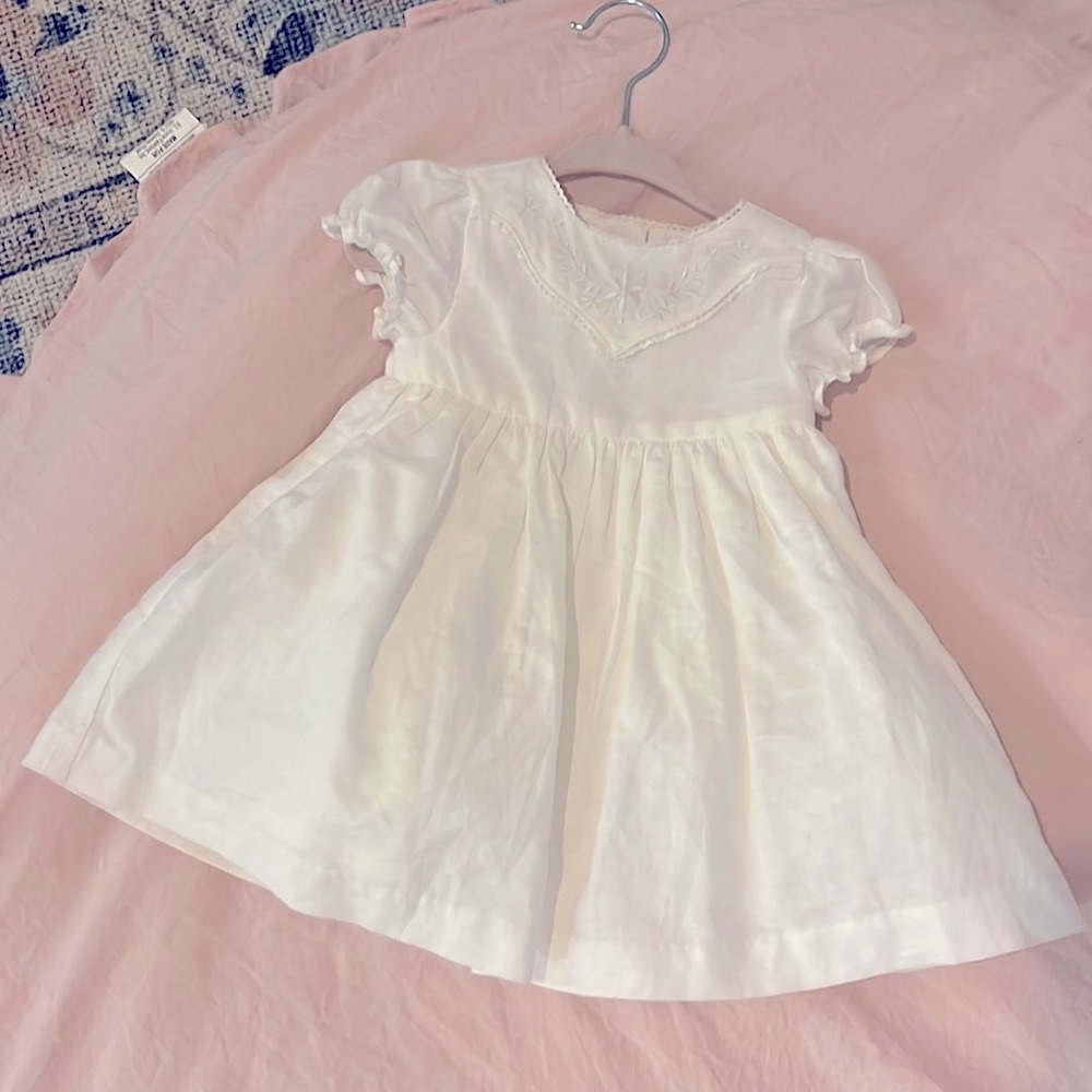 Janine and Jack white dress